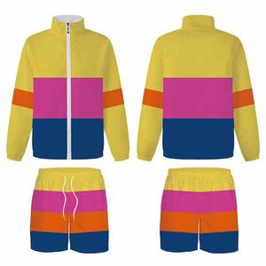 Plain Trendy Solid <b>Hoodie</b> & <b>Shorts</b> <b>Sets</b> Custom Best Design <b>Men</b> Tracksuit Best Selling Windbreaker Nylon Track Suits HIGH STREET - Product Image 5