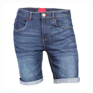 OEM Service Wholesale Custom Men's 100% Cotton Solid Casual Mid Rise Anti-Wrinkle Eco-Friendly <b>Jeans</b> <b>Shorts</b> New Arrival Private - Product Image 6