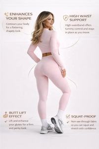 Nouveauté 2025 – Ensemble de sport 3 pièces sans couture pour femme : pantalon de gym, soutien-gorge de sport et tenue de yoga pour l'entraînement - Product Image 4