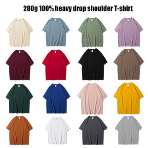 เสื้อยืดคอกลมเข้ารูปผ้าคอตตอนทรงบ็อกซี่ทรงโอเวอร์ไซส์สำหรับผู้ชายเสื้อเชิ๊ตผ้าคอตตอนแบบปรับแต่งโลโก้ได้ตามต้องการระบายอากาศได้ดี - Product Image 6