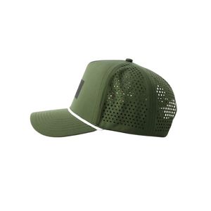 Factory Price Breathable <b>Waterproof</b> Golf <b>Hat</b> with Curved Brim Rope Custom Logo Branding Woven Tag for Modern Athletic Styling - Product Image 3