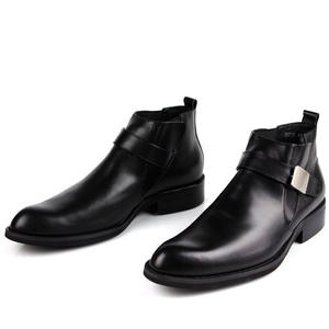 Bottines élégantes en cuir de vachette pleine fleur avec doublure respirante et résistantes à l'usure pour le quotidien, les trajets et les activités de plein air - Product Image 4