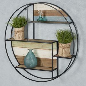 Estante de pared para dormitorio, cocina, sala de estar, estante flotante, exhibición decorativa, organizador colgante - Product Image 3