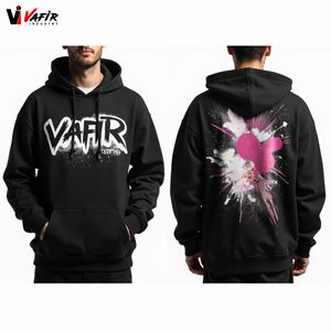 Sudaderas de Invierno de Alta Calidad para Hombre, Estilo Urbano, Lavado Ácido, Sin Cordones, Personalizadas, Decoloradas por el Sol, de Felpa, Transpirables y de Secado Rápido - Product Image 4