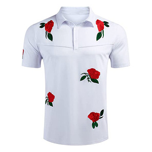 Recién llegado, último diseño hecho a medida para hombre, Top informal ajustado, más bordado transpirable, camisetas de manga corta de gran tamaño - Product Image 1