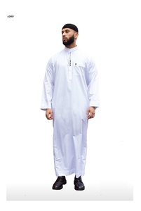 Sudadera con capucha de ropa islámica más vendida para hombre Thobe musulmán árabe Thobe ropa islámica logotipo personalizado Al Daffah Jubbah musulmán Thobes - Product Image 3