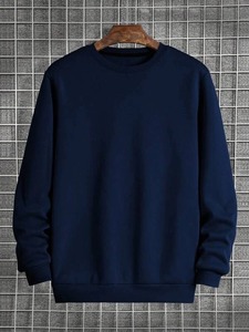 Sudadera con Capucha para Hombre, 100% Algodón, Forro Polar, Bordada, Invierno, con Patrón Sólido, Cuello con Capucha Personalizado con Estampado - Product Image 3