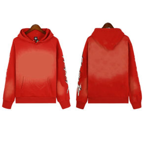 Sweats à capuche délavés à l'acide thermique avec logo personnalisé de haute qualité Basics Sweats à capuche unisexes délavés à l'acide en coton tricoté mélangé meilleure vente pour hommes - Product Image 5