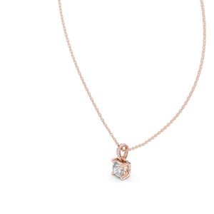 Collar con Colgante de Diamante Sintético VVS-VS EF de 1.576 CT, Disponible en Oro Rosa, Amarillo y Blanco de 18KT y 14KT - Product Image 4