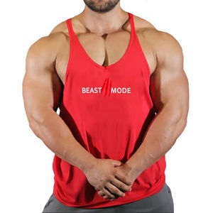 Camiseta sin mangas de entrenamiento para gimnasio de algodón para hombre, Camiseta deportiva transpirable sin mangas, chaleco para culturismo - Product Image 1