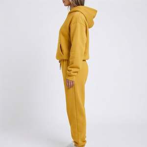 Sweat-shirts tendance avec logo personnalisé imprimé OEM, tissu tricoté, manches longues, taille plus, femmes, broderies, sweats à capuche embossés, tenues - Product Image 3