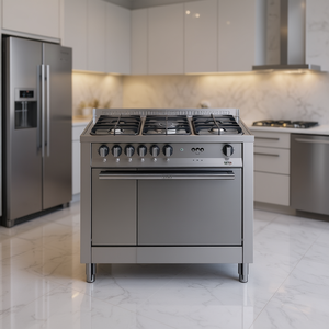 Cucina gas 5 zone Forno a Gas MAXIMA MG96GV C Inox Classe A (90x60x90,5cm) - Product Image 3