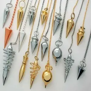Hot selling Copper Brass Metal dowsing Pendulum Wholesale Metal Copper reiki Healing Brass Pendulums for sale