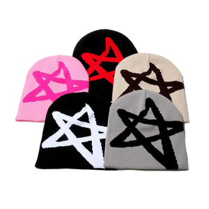 Usine directement fournir personnalisé de haute qualité 100% acrylique personnalisé Jacquard tricoté à revers bonnet chapeau d'hiver - Product Image 2