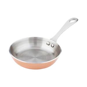OEM Wholesale Mini <b>Frying</b> <b>Pan</b> With Handle Stain Resistant <b>Copper</b> Coated Stainless Steel Small Fry <b>Pan</b> for Home Kitchen Cooking - Product Image 2