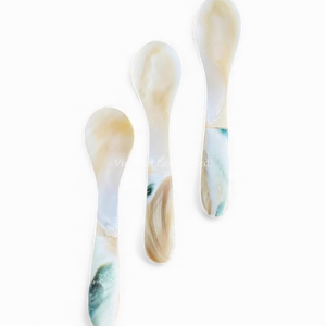 Cuchara de Nácar para Servir Yogur y Caviar, Producto Artesanal de Vietnam - Product Image 3