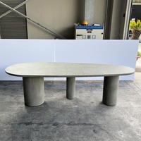 Preiswert Großhandel Schlussverkauf Outdoor Beton Esstisch Zementmöbel kundenspezifische Verpackung