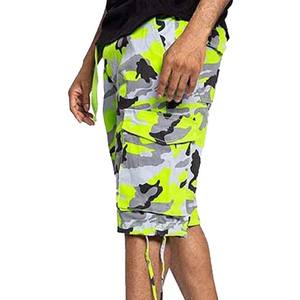 Short de survêtement en coton polaire à compression à séchage rapide pour hommes, pantalon de jogging à motif solide pour le sport, l'entraînement et la course à pied. - Product Image 4