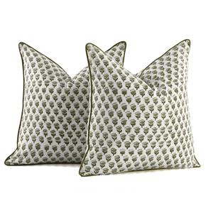 Housse de coussin écologique en lin tissé réversible à fleurs moderne Portable Home Hotel Use - Product Image 6