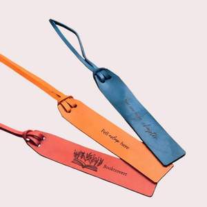 Premium Eco Friendly Leather <b>Bookmark</b> <b>Handmade</b> Cowhide for Corporate Branding Gifts <b>Handmade</b> From Indonesia - Product Image 3