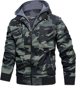 Chaqueta de motorista de cuero de alta calidad para hombre, ajustada, elegante acabado, cuello levantado, bolsillo frontal, Capucha ajustable, lona, temporada de invierno - Product Image 4