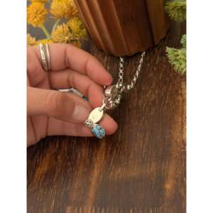 Ensemble de bijoux Shirley Henry, collier Lariat en turquoise Golden Hills et argent sterling - Product Image 5