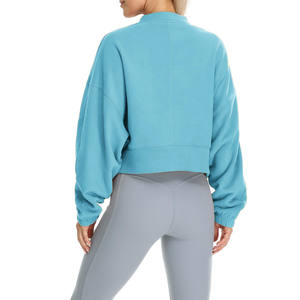 À manches longues sérigraphie hauts amples pull femme à manches longues gaufrage doux épais sweat solide hiver femmes sweats à capuche tricoté - Product Image 6