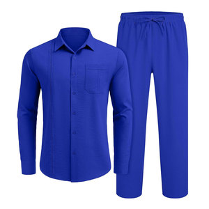 100% Breathable And Quick Dry Material Made Men Shirt <b>Sets</b> Lowest Price Solid Color Men Shirt <b>Sets</b> - Product Image 1