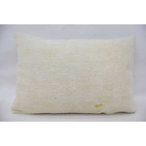 Beige Wool Kantha Patchwork Toile <b>Pillow</b> 16x24 Inch Floral Embroidered Vintage Accent <b>Pillow</b> for <b>Sofa</b> Decor - Product Image 1