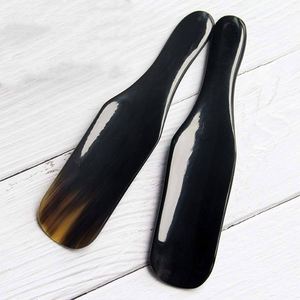 Calzador de cuerno de búfalo Real respetuoso con el medio ambiente, bordes lisos, Ángel Animal para zapatos de cuero, botas, calzado fácil de usar, agarre cómodo - Product Image 2