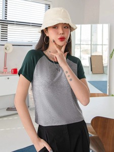 เสื้อยืดแขนสั้นสำหรับผู้หญิงเสื้อยืดขนาดและโลโก้ตามสั่งเสื้อยืดสำหรับผู้หญิงสไตล์ที่ดีที่สุด - Product Image 5