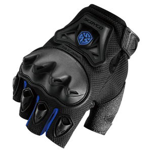 Guantes de dedo completo para motocicleta, manoplas transpirables de cuero para moto, OEM, MC29D, para verano - Product Image 1