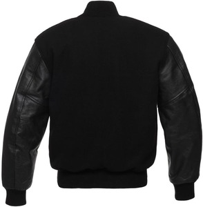 Chaqueta Bomber de Cuero y Lana de Alta Calidad, Unisex, OEM Personalizado, Moda Primavera, Ropa Exterior Universitaria de Béisbol - Product Image 3