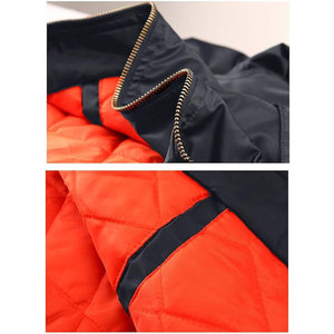 Chaqueta de satén de invierno a prueba de viento de alta calidad gris Rosa bordado personalizado Logo chaquetas de bombardero de béisbol - Product Image 6
