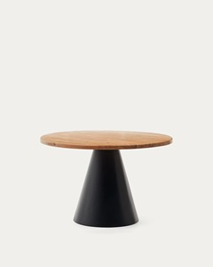 Mesa de Comedor Redonda Moderna para 4 Personas, 100% Madera de Mango Maciza, Hecha a Mano, Tamaño Personalizado Disponible para Comedor - Product Image 2