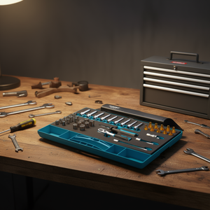 Juego de Llaves de Trinquete y Vasos Hazet de 1/4'', Juego de Herramientas de 40 Piezas - Product Image 3