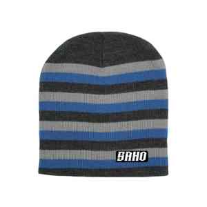 Bonnet GAA résistant à l'hiver avec écusson logo audacieux en tricot côtelé et support polaire OEM quantité minimale de commande - Product Image 5