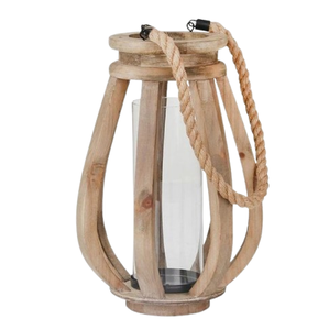 โคมไฟรอมฎอนอิสลามสีน้ำตาลสำหรับเป็นของขวัญโคมไฟไม้จับเชือก - Product Image 3