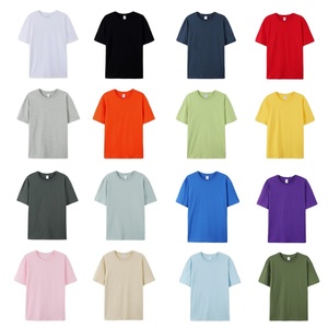 Nouveau produit US, T-shirt à manches courtes pour homme, col rond, coupe ajustée, respirant, séchage rapide, en polyester/coton 180 g/m², grandes tailles - Product Image 2