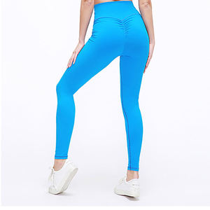 Ensemble de yoga taille haute pour femme : Leggings sans couture à taille élastique et brassière de sport 2 pièces avec logo frontal – Tenue de sport - Product Image 3
