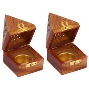 Handmade Wooden <b>Sticks</b> <b>Holder</b> Pyramid <b>Incense</b> Box Fragrance Stand <b>Holder</b> Agarbatti Dhoop - Product Image 5