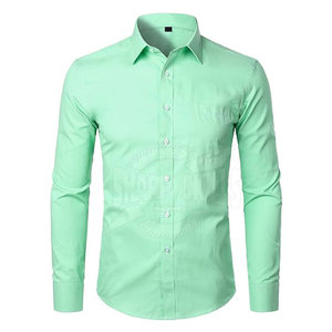 Meilleures chemises habillées pour hommes en coton tricoté respirant 100% coton pour adultes - Haute qualité - Product Image 1