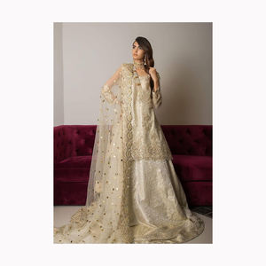 Vêtement ethnique en gros attrayant Georgette broderie Lehenga Choli avec Dupatta indien et pakistanais vêtements de mariage - Product Image 3