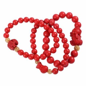 Chaîne catholique perles de prière 8mm perles oeil de tigre chapelet sacré coeur centre - Product Image 4