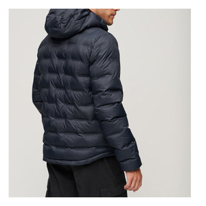 Vestes en toile imperméable pour hommes style de rue coupe-vent à capuche pluie et bulle de neige matelassé bouffant en gros personnalisable - Product Image 3