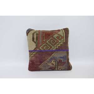หมอนลายถักสไตล์โบฮีเมียนหลากสี16x16นิ้วหมอนอิงขนสัตว์หรูหราทอลายวินเทจสำหรับตกแต่งคริสต์มาส - Product Image 1