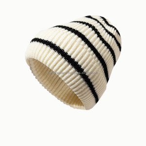 Nardon Apparel Custom 100% Acrílico Invierno Puff Logo Diseñador Beanie Hat Beach Business Unisex High Hip Hop Warm Heat-Transfer - Product Image 6