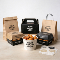 Boîte d'emballage et sac en papier pour poulet frit personnalisé |   Emballage à emporter de qualité alimentaire avec logo |   Fabricant d'emballages pour la restauration rapide OEM