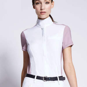 Shemax <b>Horse</b> <b>Riding</b> Clothing Women Short Sleeve <b>Tops</b> Equestrian Show Shirt - Product Image 6