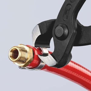 For KNIPEX Ear <b>Clamp</b> Pliers 220 mm Black Atramentized Plastic Coated Head - Product Image 3